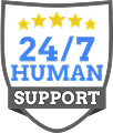 24/7 human support